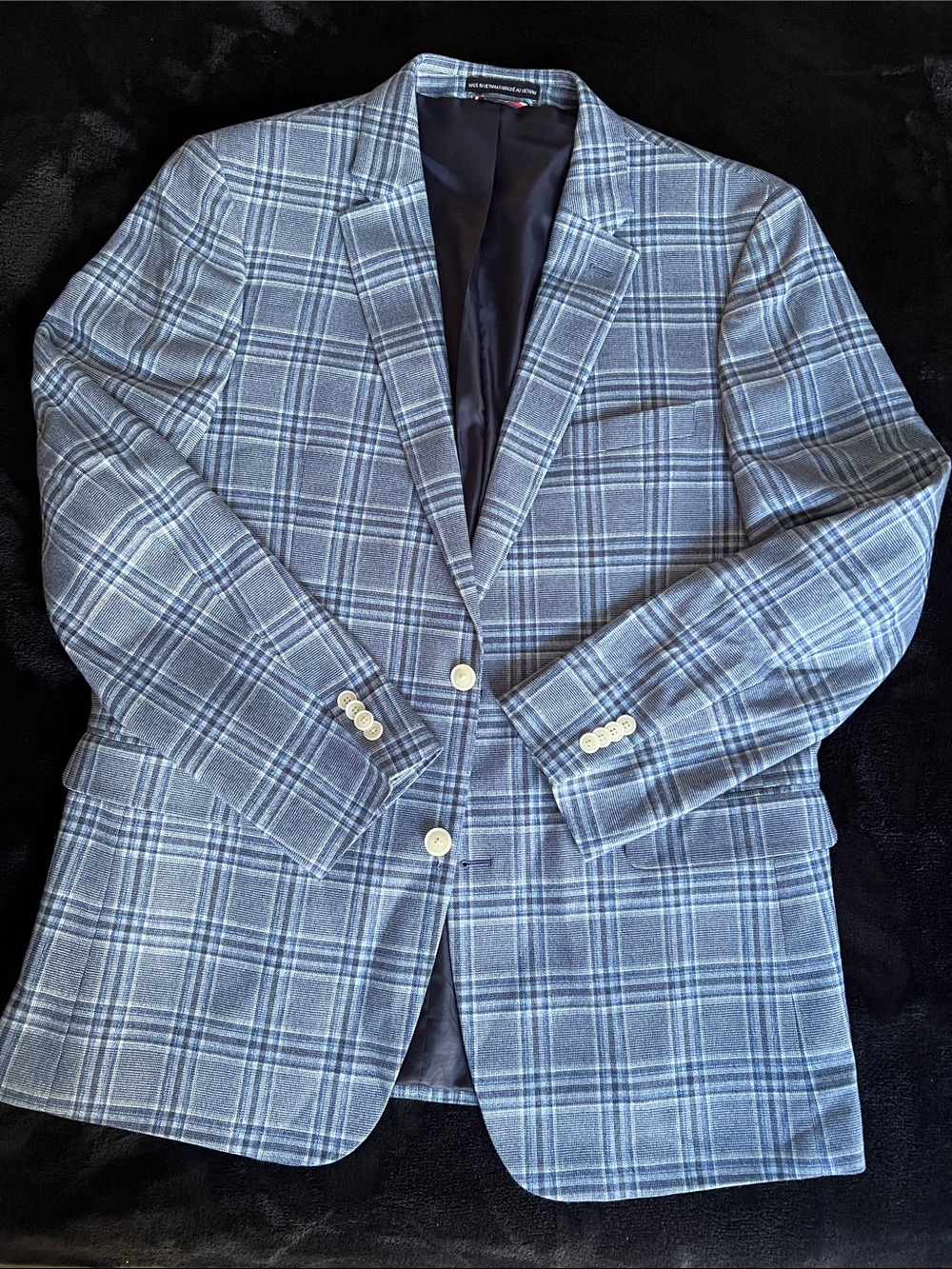 Tommy Hilfiger Blue and white Plaid Sport Coat